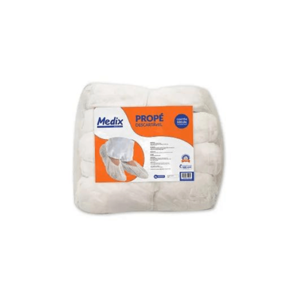 Sapatilha Propé Descartável 100 unidades Branco Medix